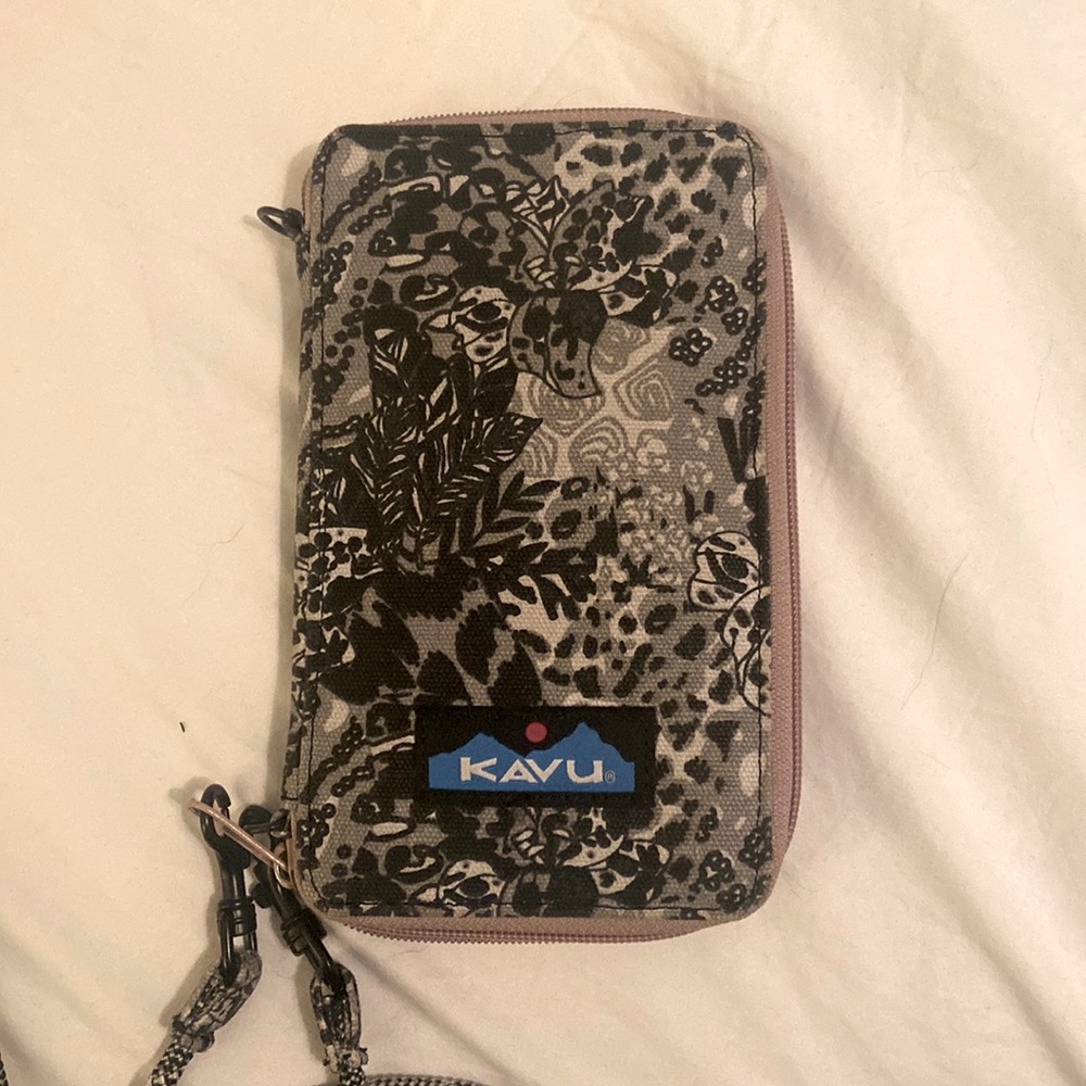 KAVU Go Time Bi-Fold Crossbody Wallet with Rope Strap